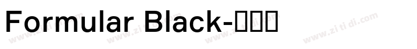 Formular Black字体转换